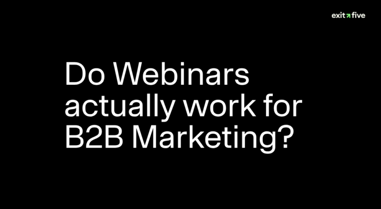 webinars and marketing for b2b businesses