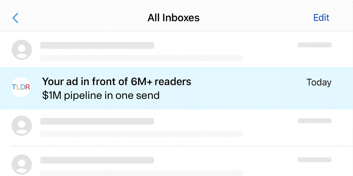 TLDR Newsletter Sponsorship