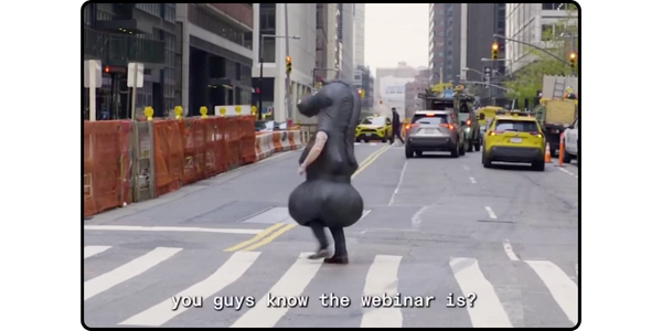 Chess piece costume webinar promo
