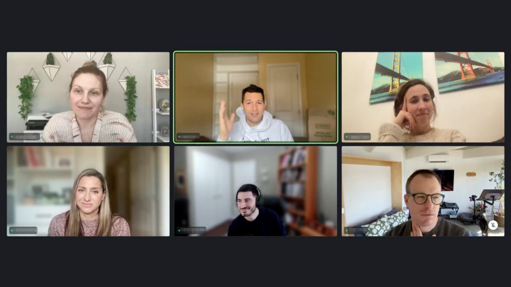 Member-led training session screenshot.