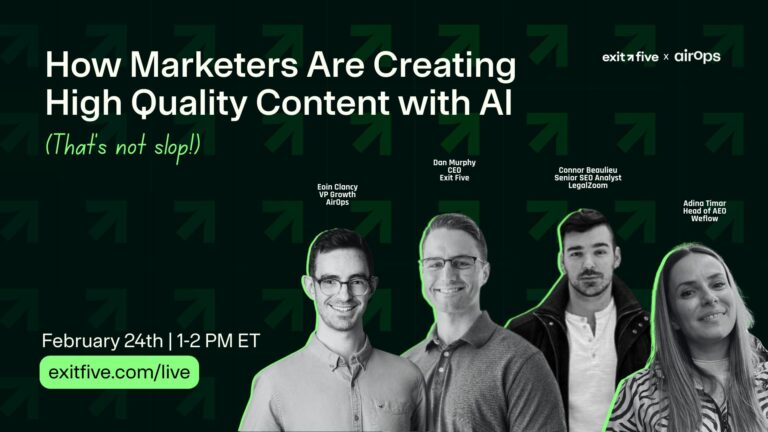 Webinar on AI in marketing content