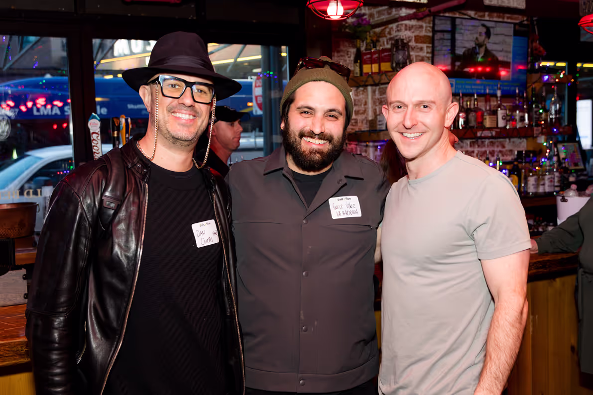 Exit Five community members at an in-person event.