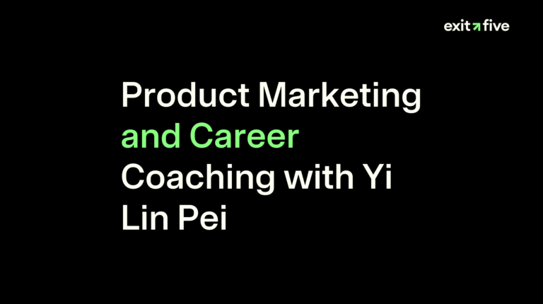Product Marketing and Career Coaching with Yi Lin Pei