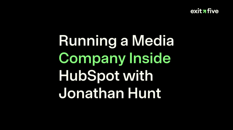 Running a Media Company Inside HubSpot with Jonathan Hunt