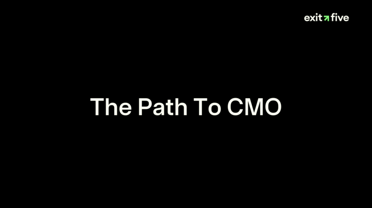 The Path To CMO