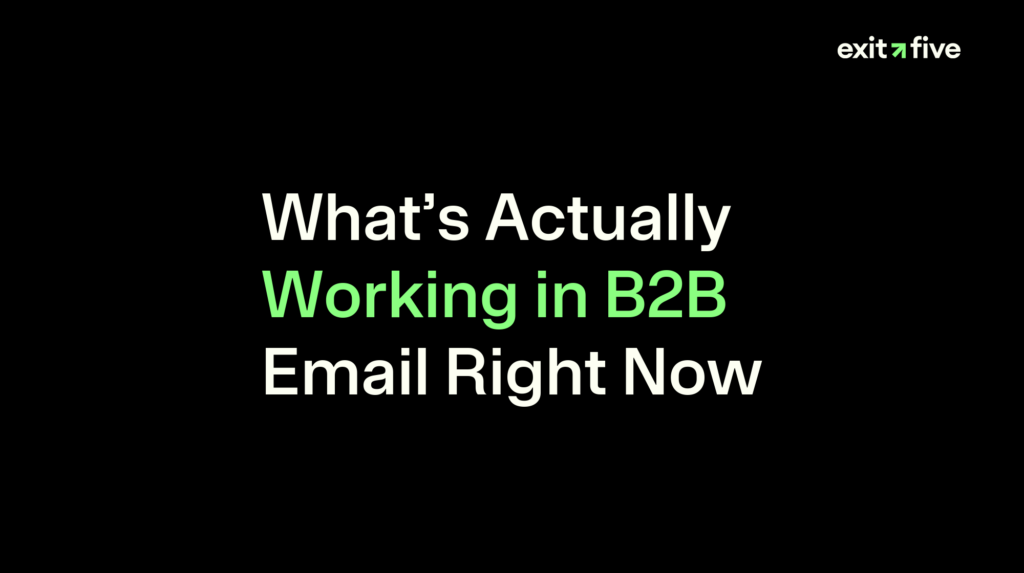 What’s Actually Working in B2B Email Right Now