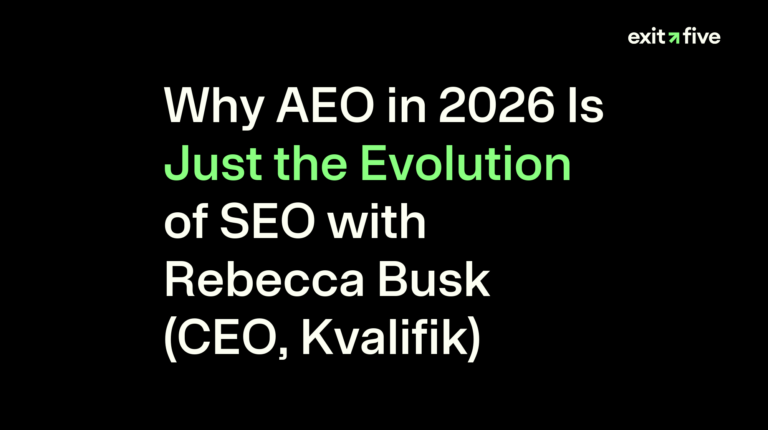 Why AEO in 2026 Is Just the Evolution of SEO with Rebecca Busk (CEO, Kvalifik)
